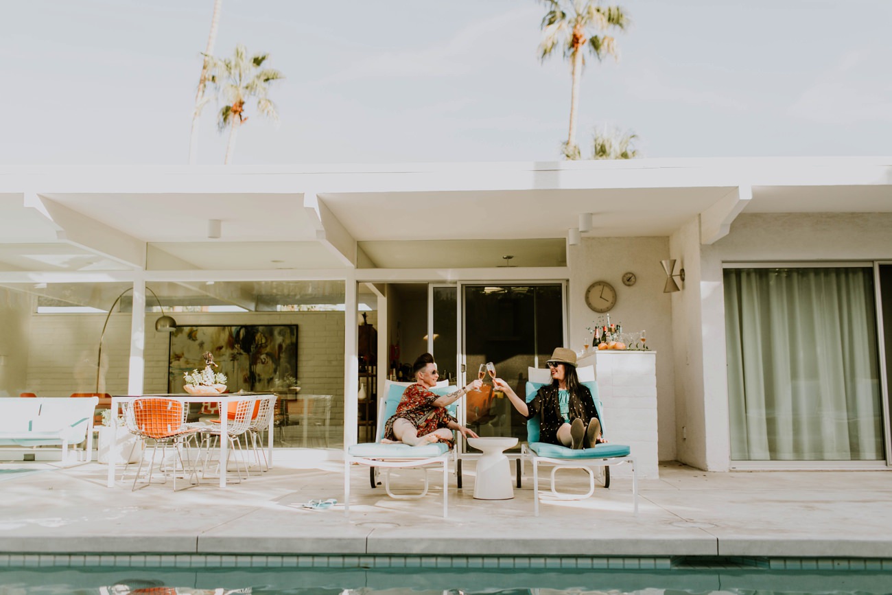 An Eclectic Birthday Celebration in a Modern Palm Springs Home | [Janine]