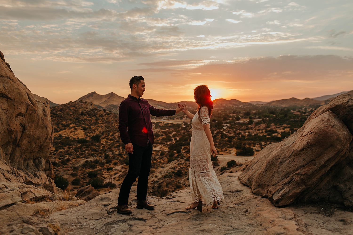 Vasquez Rocks Engagement Photographer | https://alexandriamonette.com