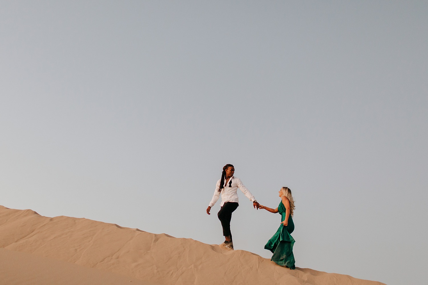 Sand Dunes Engagement Photographer | https://alexandriamonette.com