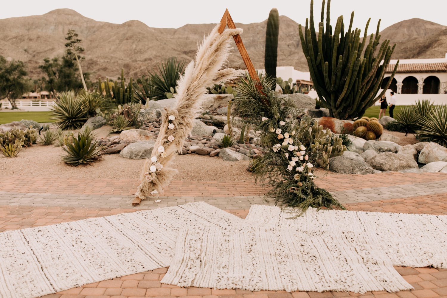 Ceremony at the pond estate palm springs