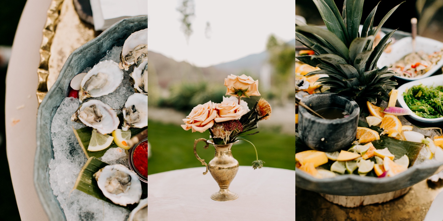 chic bohemian wedding at the pond estate palm springs