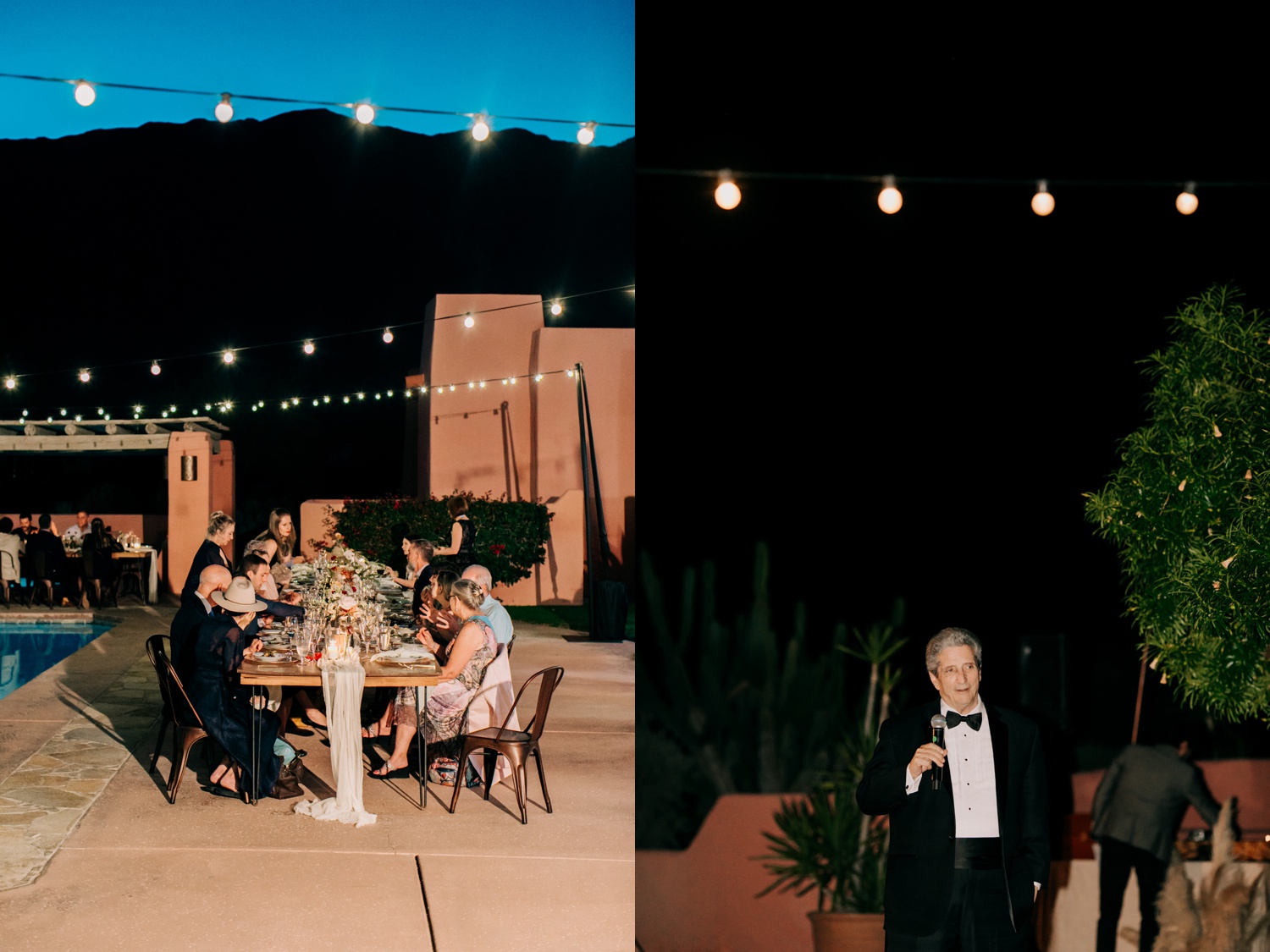 wedding reception at the pond estate palm springs