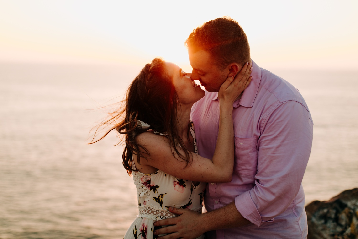 engagement photos at point dume in malibu california