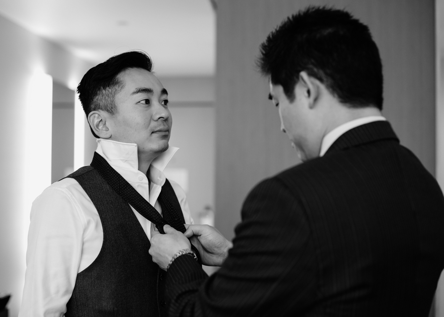 groom getting ready at millwick los angeles