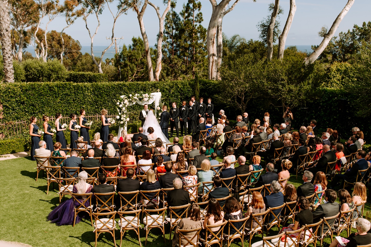 European style California wedding venue ceremony