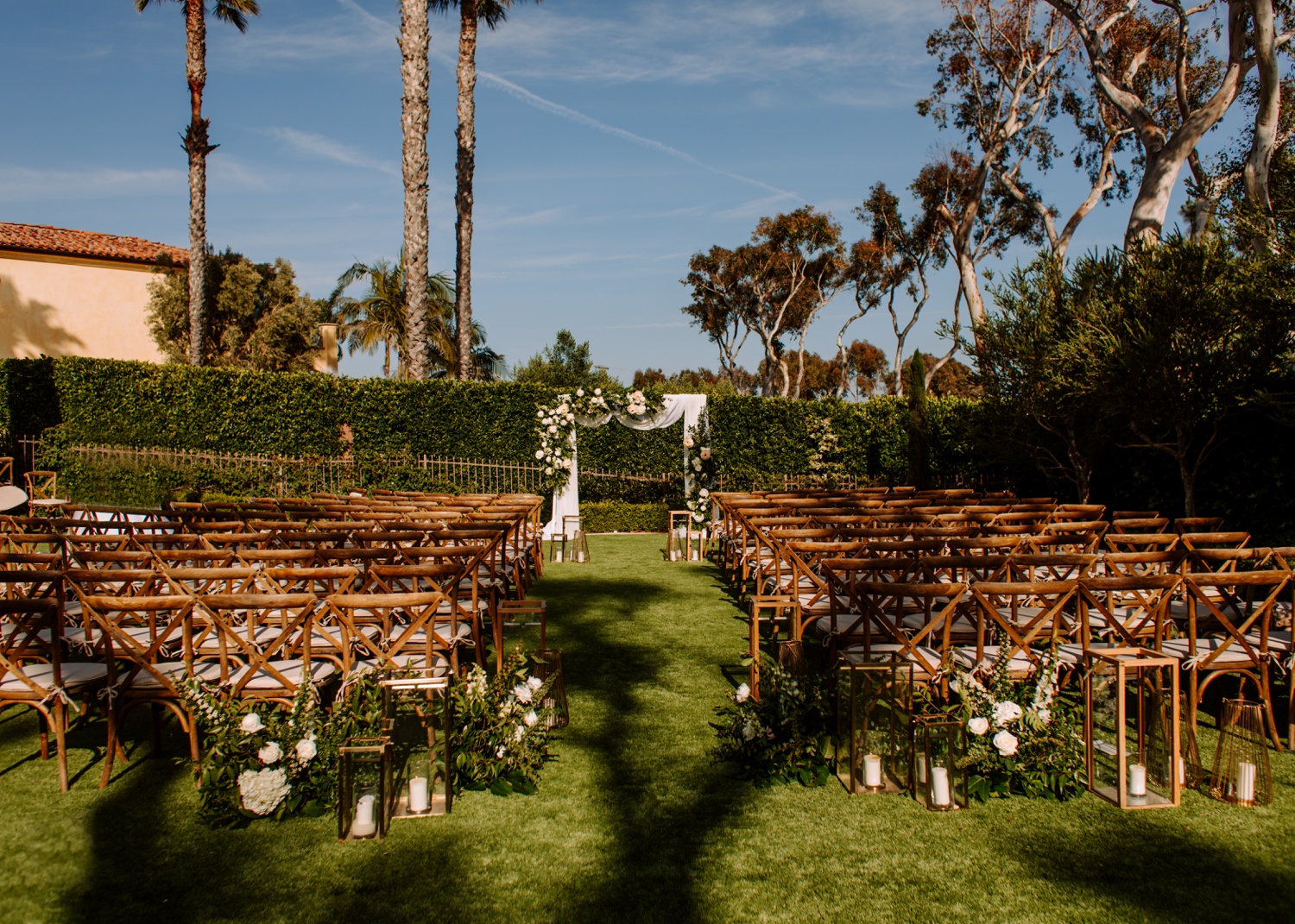 European style California wedding venue ceremony