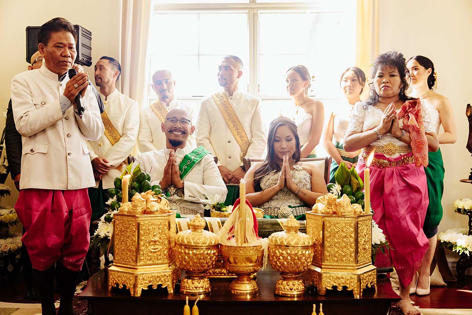 Haircut ceremony for Cambodian wedding in Los Angeles
