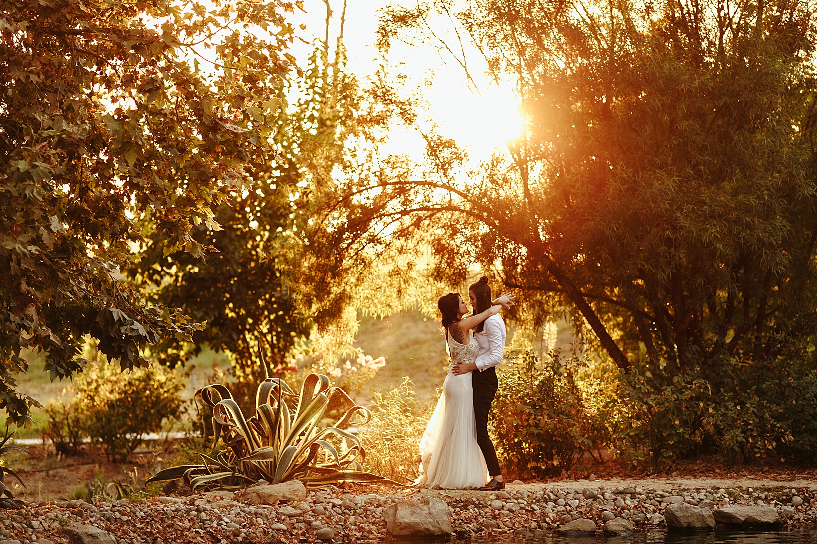 sunset photos for Temecula wedding at Galway Downs