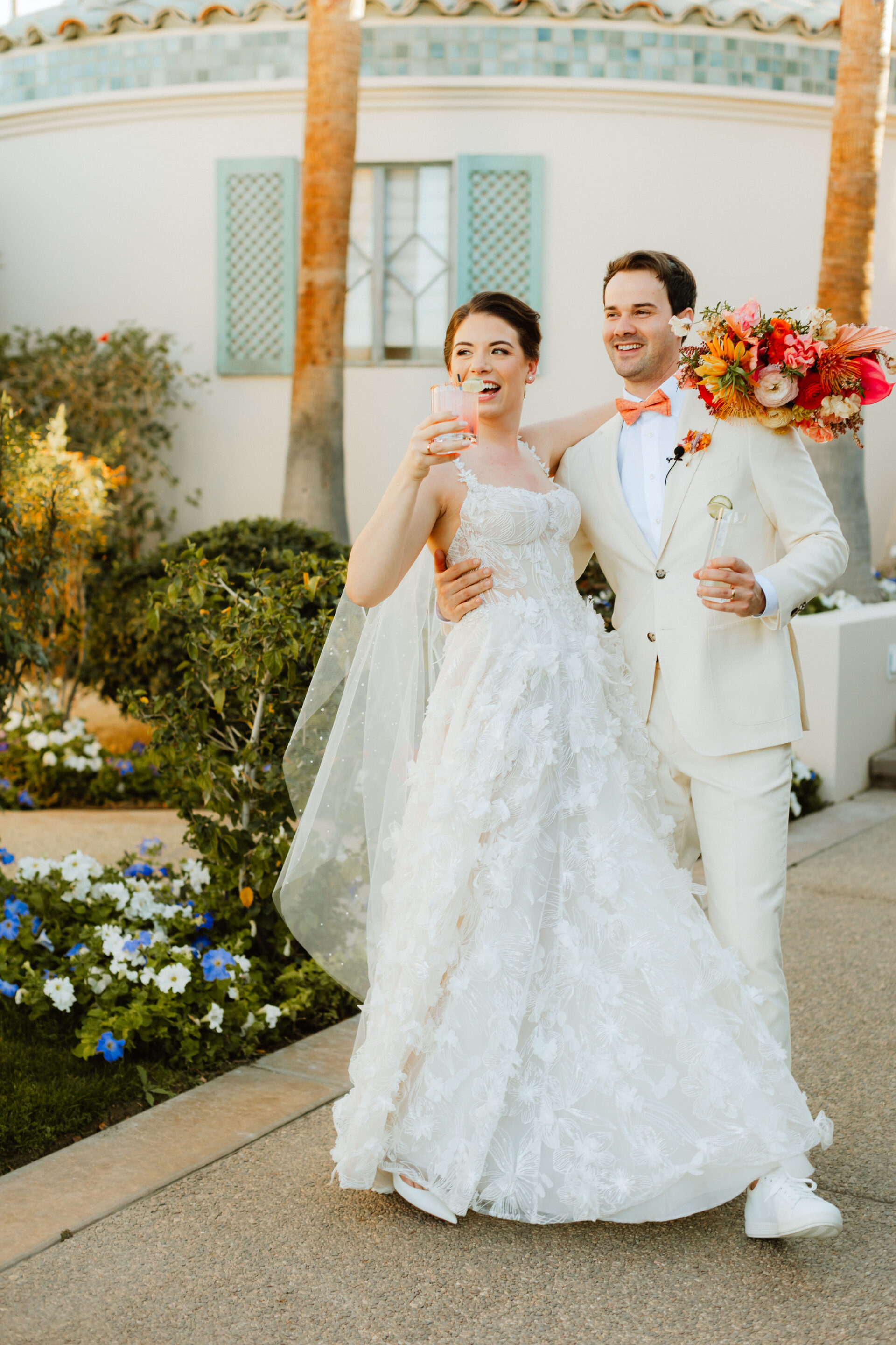 a poolside palm springs wedding at the ace hotel and swim club